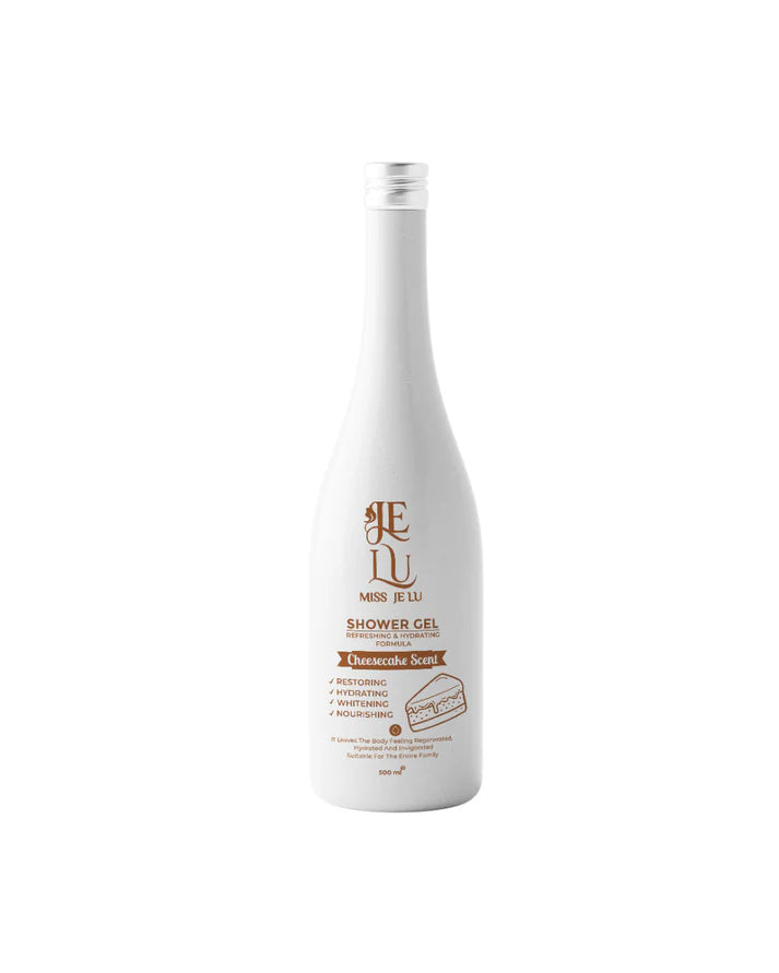 Miss Je Lu Feminine Shower Gel Cheesecake bottle and benefits