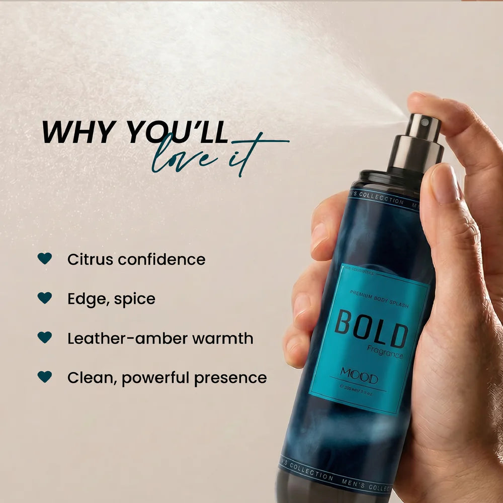 Mood Bold Body Splash scent details and benefits