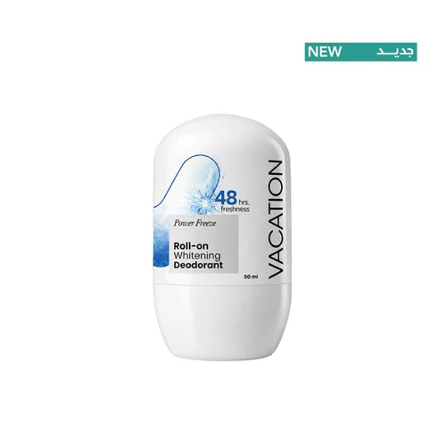 Vacation Power Freeze Roll-On Deodorant 50ml pack of 2 for fresh, brighter underarms