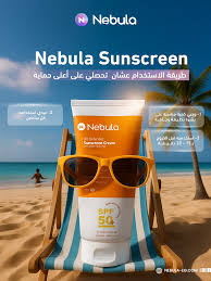 Nebula Sunscreen Gel box and tube