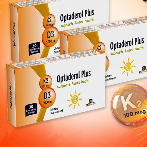 OptaDerol Plus Vitamin D3 5000 IU + K2 100 mcg – bone health supplement