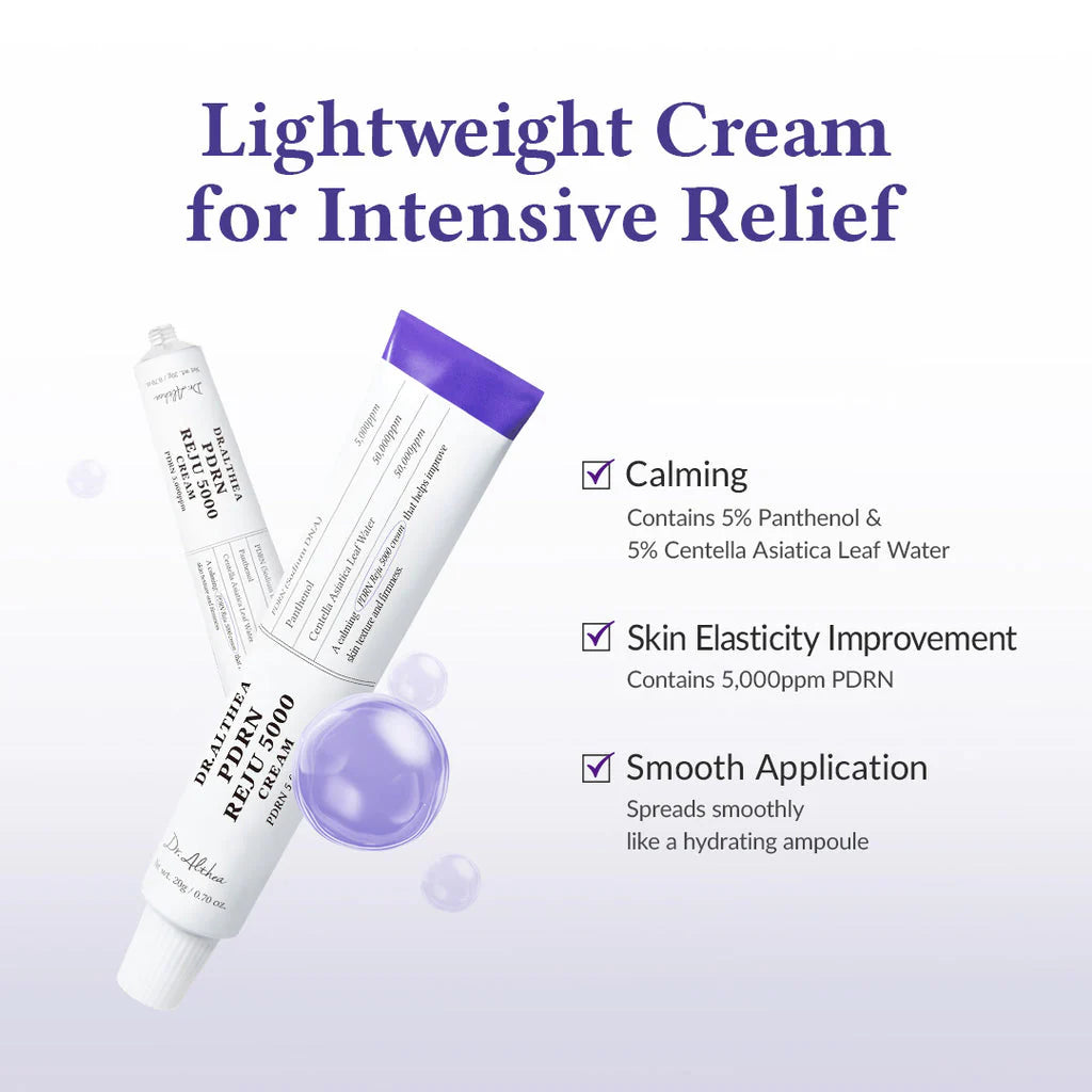 Dr. Althea PDRN Reju 5000 Cream texture and benefits