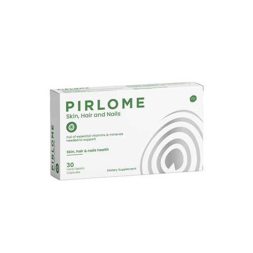 Pirlome supplement for skin, hair and nails with biotin and liposomal iron