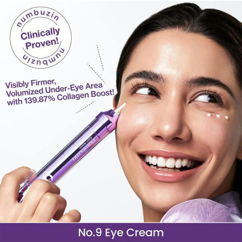 numbuzin No.9 NAD+ Volumetox Eye Cream 10ml for fine lines and dark circles