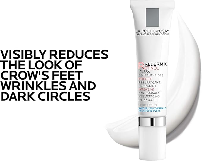 La Roche-Posay Retinol B3 Eye Cream tube and how to apply