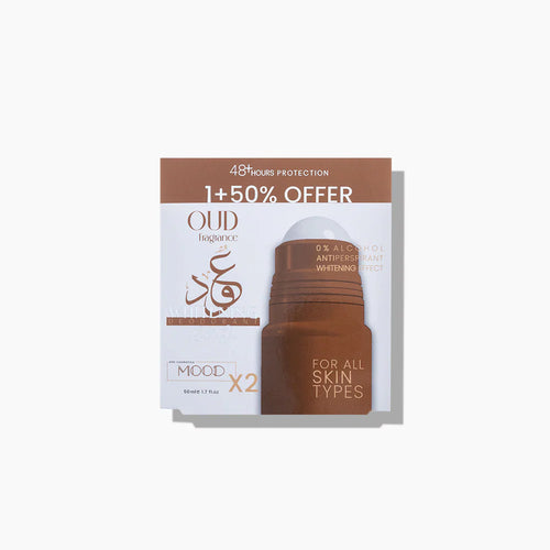 Mood Oud Whitening Deodorant Roll-On 50ml pack of 2