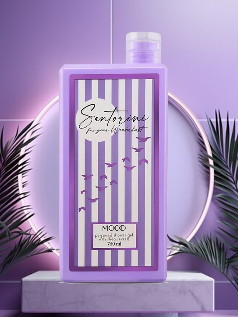 MOOD Santorini Shower Gel bottle details