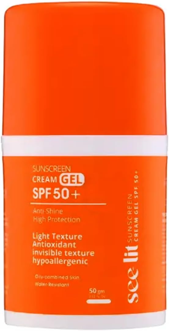 See Lit Sunscreen Cream Gel SPF50+ 50g – very high sun protection