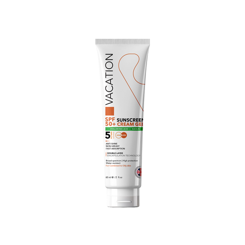Vacation Sunscreen Cream Gel SPF 50 60ml for oily skin