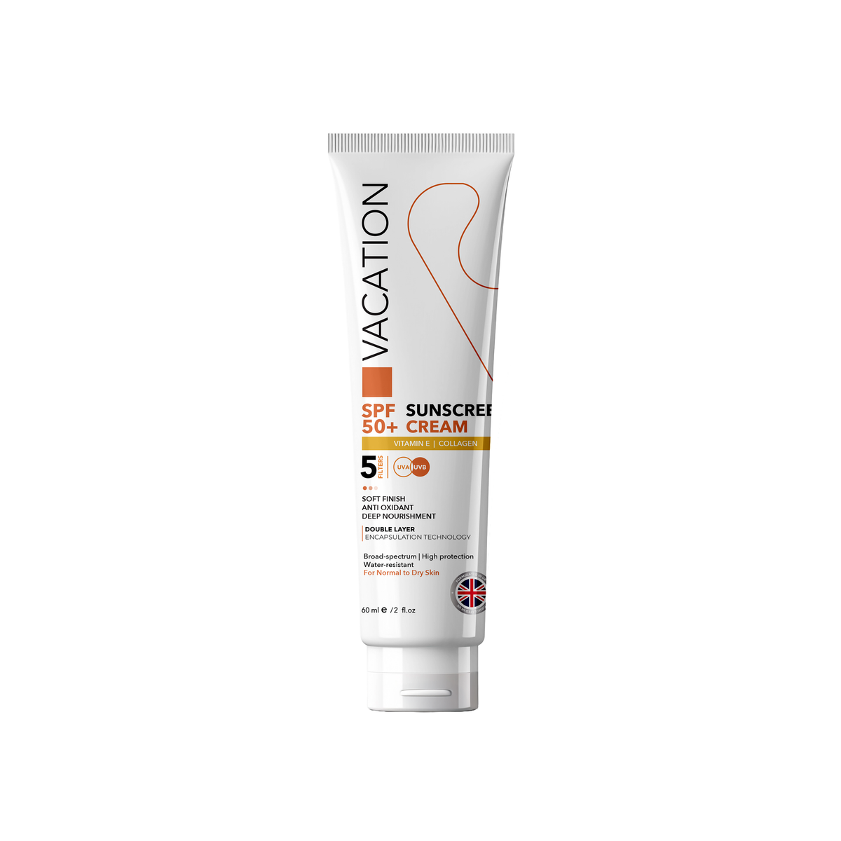 Vacation Sunscreen Cream SPF 50+ 60ml for dry skin