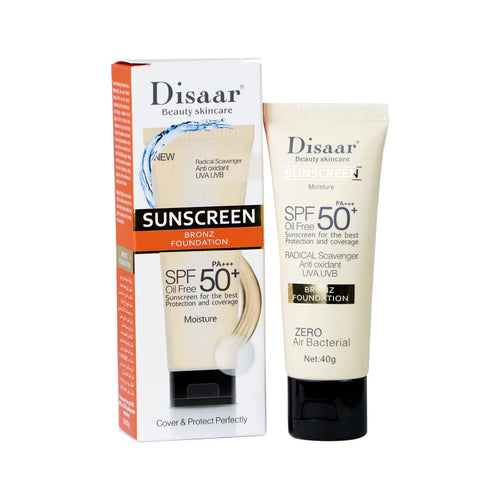 Disaar SPF50 Tinted Sunscreen Foundation Cream for sun protection
