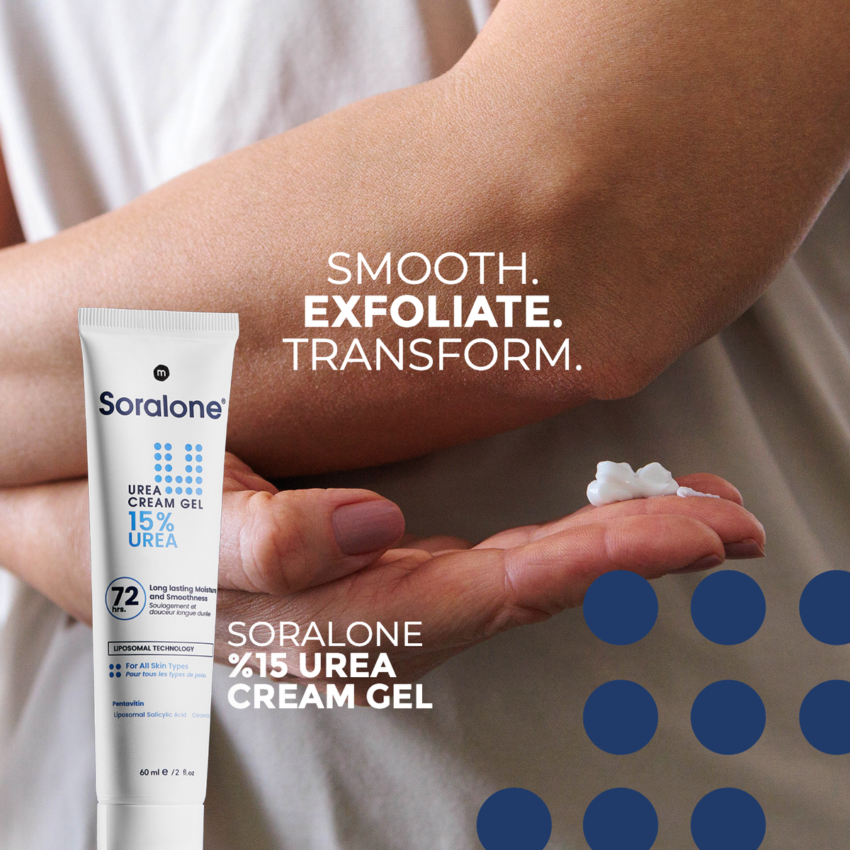 Soralone Urea 15% Cream Gel texture