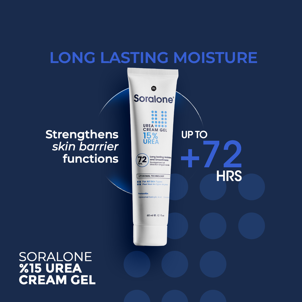 Soralone Urea 15% Cream Gel benefits for exfoliating and hydrating skin