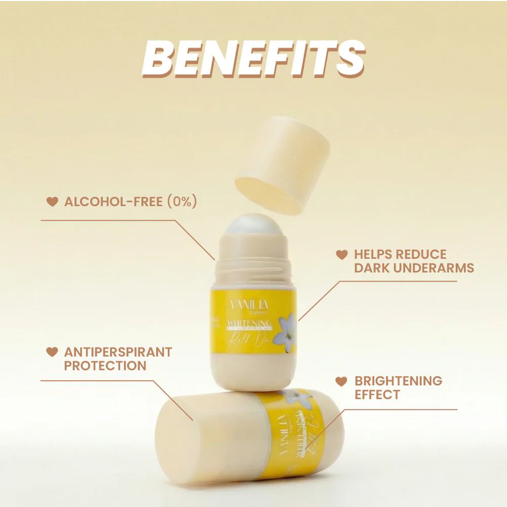 Mood Vanilla Whitening Roll-On pack of 2 benefits