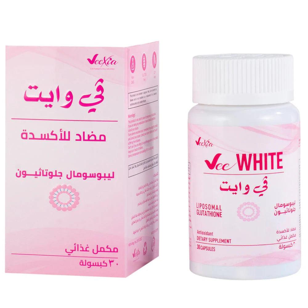 Vee White Glutathione Capsules with Vitamin C for brighter skin