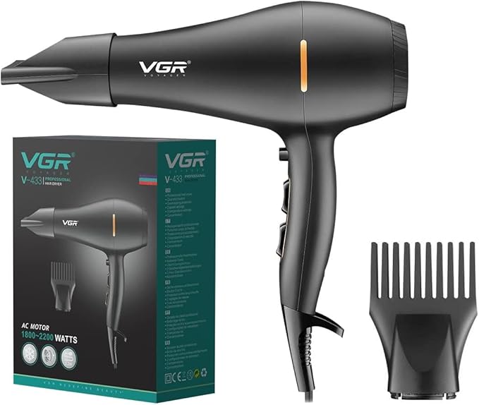 VGR V-433 Professional Hair Dryer 1800-2200W