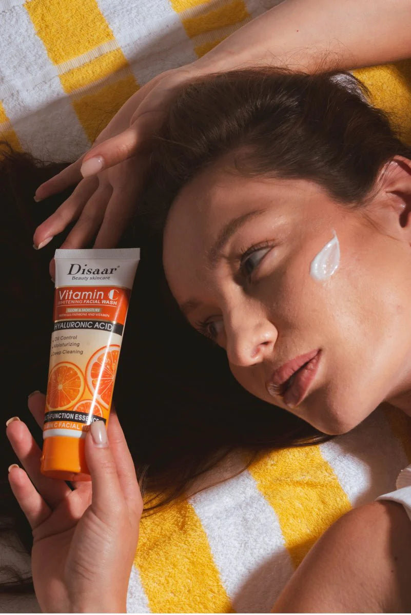 Vitamin C Face Wash foam texture